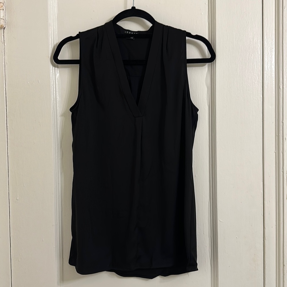 Theory Black Blouse